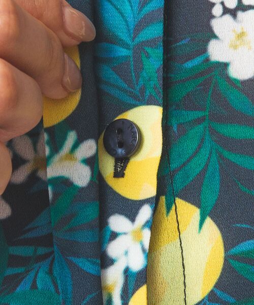 NARACAMICIE / ナラカミーチェ シャツ・ブラウス | 【NARACAMICIE】フルーツ柄シフォン半袖シャツ | 詳細20