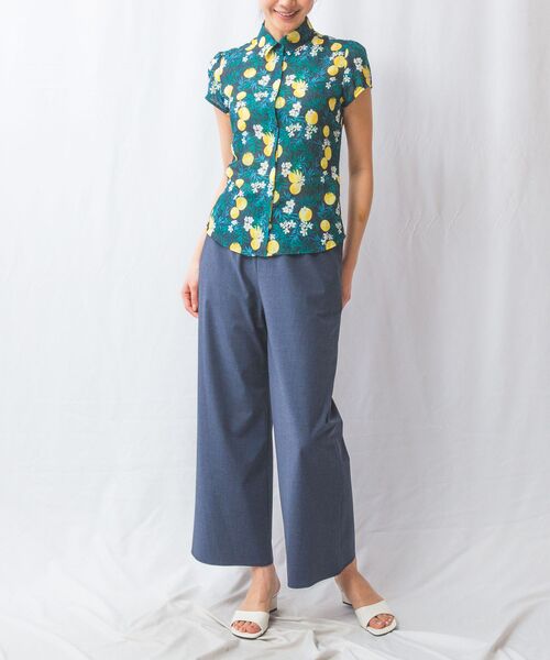 NARACAMICIE / ナラカミーチェ シャツ・ブラウス | 【NARACAMICIE】フルーツ柄シフォン半袖シャツ | 詳細22