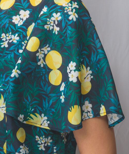 NARACAMICIE / ナラカミーチェ シャツ・ブラウス | 【NARACAMICIE】フルーツ柄シフォン半袖プルオーバー | 詳細19