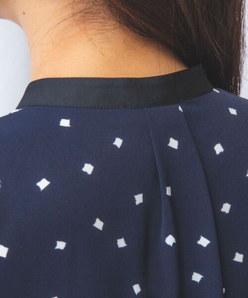 NARACAMICIE / ナラカミーチェ シャツ・ブラウス | 【NARACAMICIE】プリントブロード配色半袖ブラウス | 詳細15