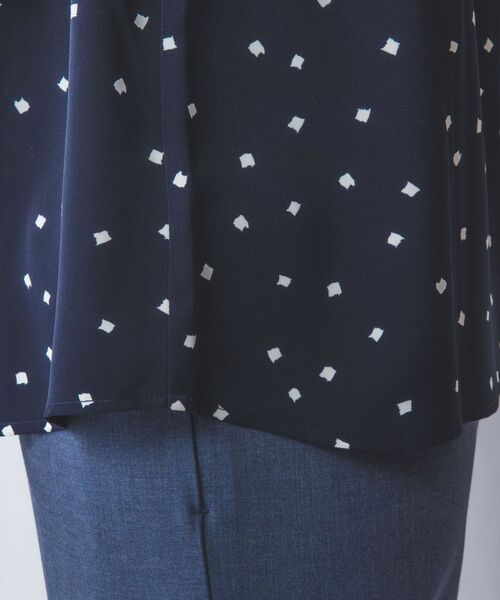 NARACAMICIE / ナラカミーチェ シャツ・ブラウス | 【NARACAMICIE】プリントブロード配色半袖ブラウス | 詳細17