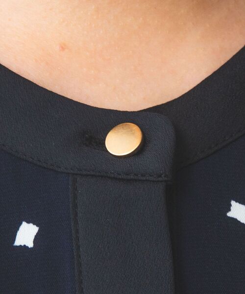 NARACAMICIE / ナラカミーチェ シャツ・ブラウス | 【NARACAMICIE】プリントブロード配色半袖ブラウス | 詳細19