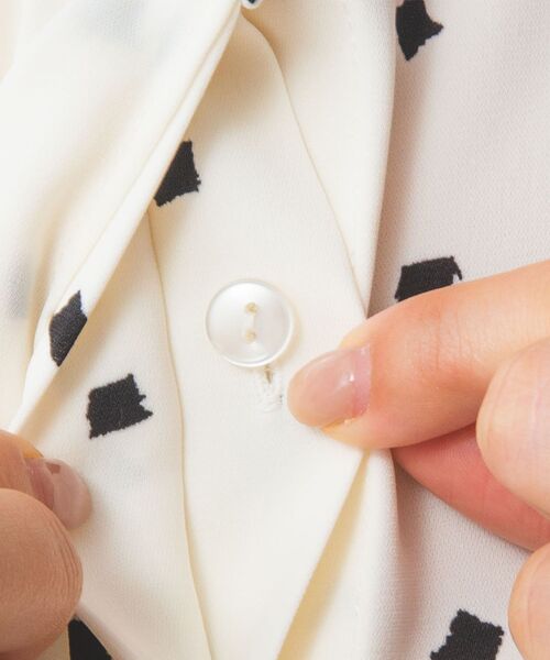 NARACAMICIE / ナラカミーチェ シャツ・ブラウス | 【NARACAMICIE】プリントブロードラッフル半袖ブラウス | 詳細10