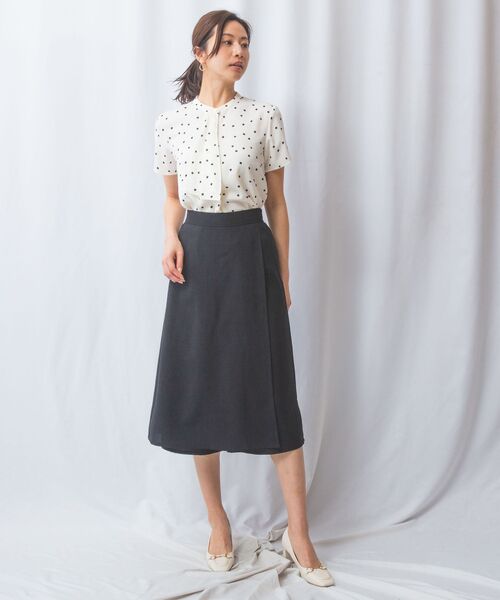 NARACAMICIE / ナラカミーチェ シャツ・ブラウス | 【NARACAMICIE】プリントブロードラッフル半袖ブラウス | 詳細11