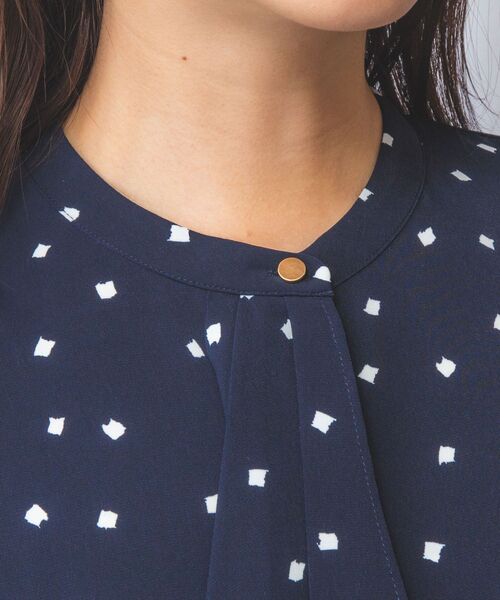 NARACAMICIE / ナラカミーチェ シャツ・ブラウス | 【NARACAMICIE】プリントブロードラッフル半袖ブラウス | 詳細15