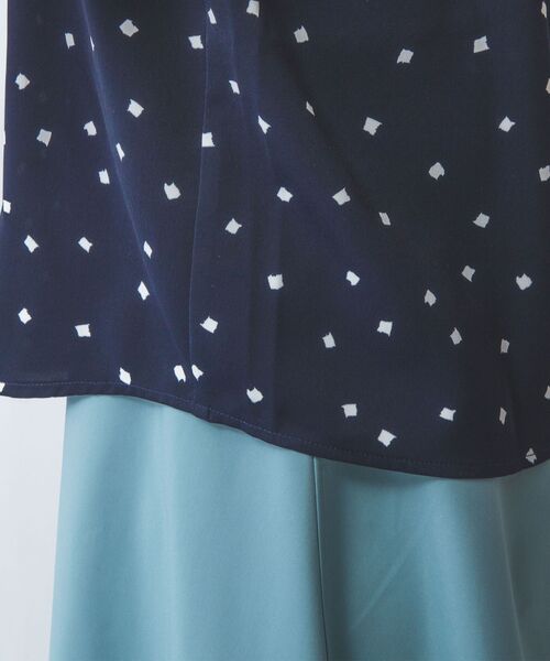 NARACAMICIE / ナラカミーチェ シャツ・ブラウス | 【NARACAMICIE】プリントブロードラッフル半袖ブラウス | 詳細18