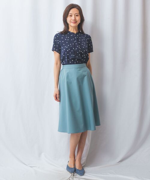 NARACAMICIE / ナラカミーチェ シャツ・ブラウス | 【NARACAMICIE】プリントブロードラッフル半袖ブラウス | 詳細21