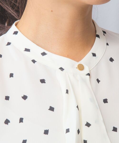 NARACAMICIE / ナラカミーチェ シャツ・ブラウス | 【NARACAMICIE】プリントブロードラッフル半袖ブラウス | 詳細4