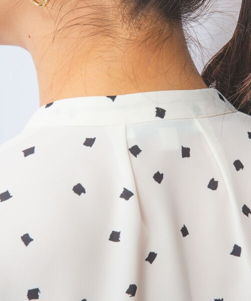 NARACAMICIE / ナラカミーチェ シャツ・ブラウス | 【NARACAMICIE】プリントブロードラッフル半袖ブラウス | 詳細5