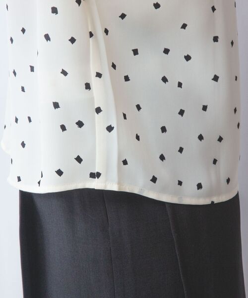 NARACAMICIE / ナラカミーチェ シャツ・ブラウス | 【NARACAMICIE】プリントブロードラッフル半袖ブラウス | 詳細7