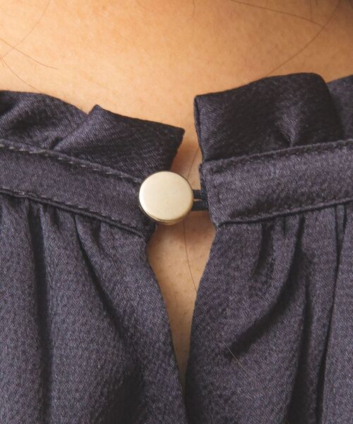 NARACAMICIE / ナラカミーチェ シャツ・ブラウス | 【NARACAMICIE】シボサテン衿フリルギャザー半袖ブラウス | 詳細19