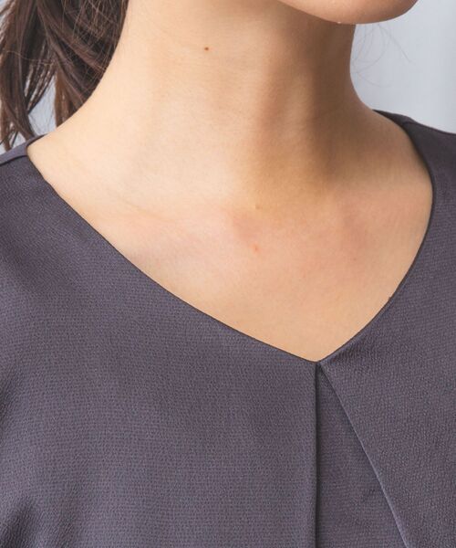 NARACAMICIE / ナラカミーチェ シャツ・ブラウス | 【NARACAMICIE】シボサテンタック半袖ブラウス | 詳細15