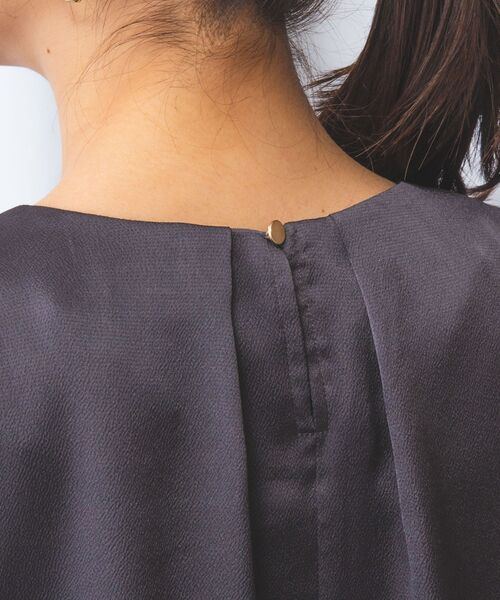 NARACAMICIE / ナラカミーチェ シャツ・ブラウス | 【NARACAMICIE】シボサテンタック半袖ブラウス | 詳細16