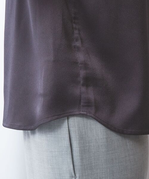 NARACAMICIE / ナラカミーチェ シャツ・ブラウス | 【NARACAMICIE】シボサテンタック半袖ブラウス | 詳細18