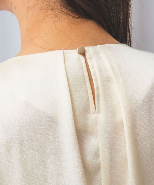 NARACAMICIE / ナラカミーチェ シャツ・ブラウス | 【NARACAMICIE】シボサテンタック半袖ブラウス | 詳細5