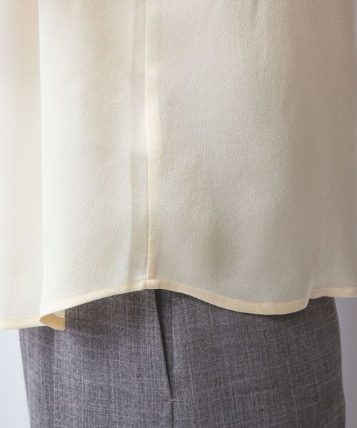 NARACAMICIE / ナラカミーチェ シャツ・ブラウス | 【NARACAMICIE】シボサテンタック半袖ブラウス | 詳細7