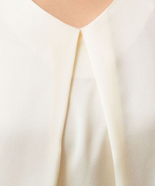 NARACAMICIE / ナラカミーチェ シャツ・ブラウス | 【NARACAMICIE】シボサテンタック半袖ブラウス | 詳細9