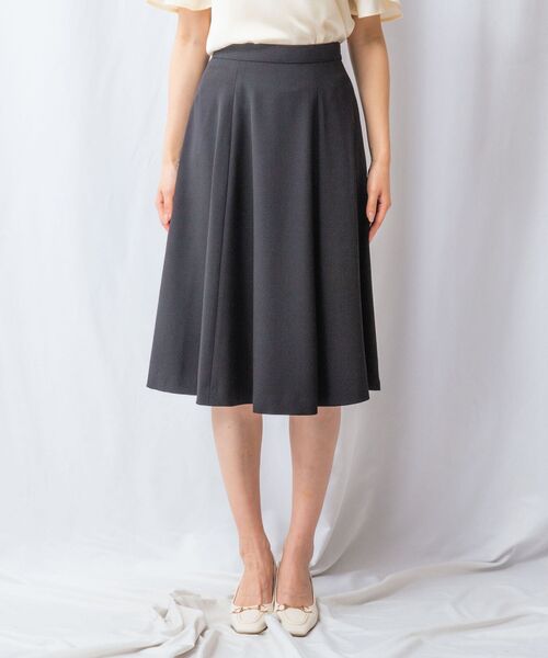 NARACAMICIE / ナラカミーチェ ミニ・ひざ丈スカート | 【NARACAMICIE】【セットアップ対応】NEROフレアスカート | 詳細1
