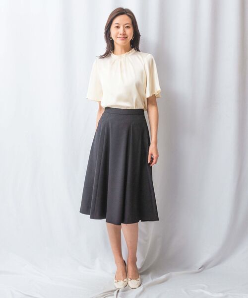 NARACAMICIE / ナラカミーチェ ミニ・ひざ丈スカート | 【NARACAMICIE】【セットアップ対応】NEROフレアスカート | 詳細8