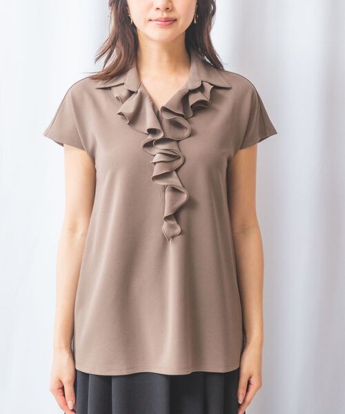 NARACAMICIE / ナラカミーチェ カットソー | 【NARACAMICIE】NEROフリルチュニックカットソー | 詳細10