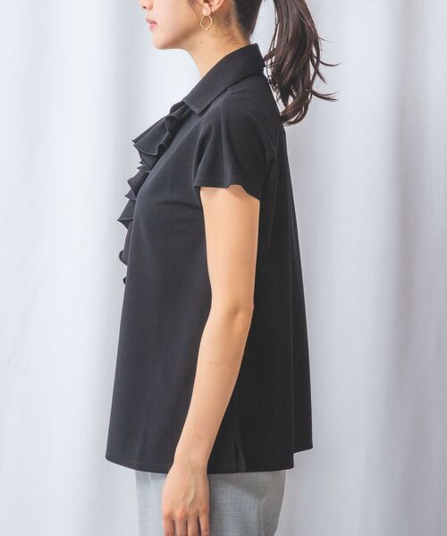 NARACAMICIE / ナラカミーチェ カットソー | 【NARACAMICIE】NEROフリルチュニックカットソー | 詳細2
