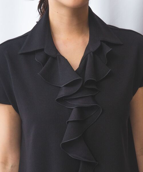 NARACAMICIE / ナラカミーチェ カットソー | 【NARACAMICIE】NEROフリルチュニックカットソー | 詳細4
