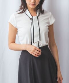 NARACAMICIE / ナラカミーチェ カットソー | 【NARACAMICIE】強撚スムースボウタイカットソー