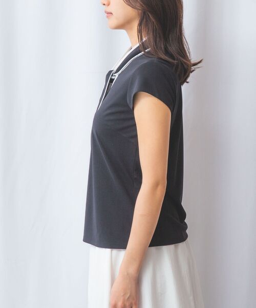 NARACAMICIE / ナラカミーチェ カットソー | 【NARACAMICIE】強撚スムースボウタイカットソー | 詳細13