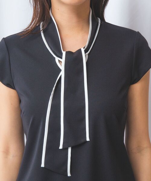 NARACAMICIE / ナラカミーチェ カットソー | 【NARACAMICIE】強撚スムースボウタイカットソー | 詳細20