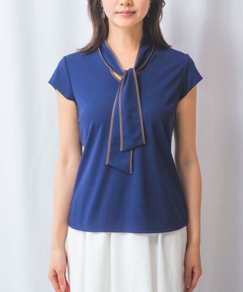 NARACAMICIE / ナラカミーチェ カットソー | 【NARACAMICIE】強撚スムースボウタイカットソー | 詳細22