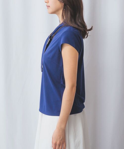NARACAMICIE / ナラカミーチェ カットソー | 【NARACAMICIE】強撚スムースボウタイカットソー | 詳細23