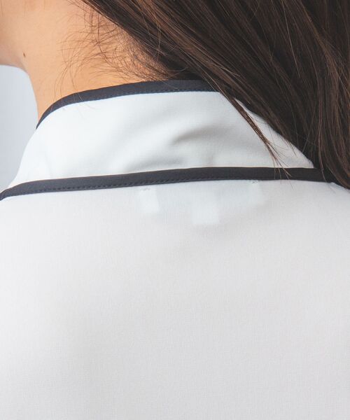 NARACAMICIE / ナラカミーチェ カットソー | 【NARACAMICIE】強撚スムースボウタイカットソー | 詳細5