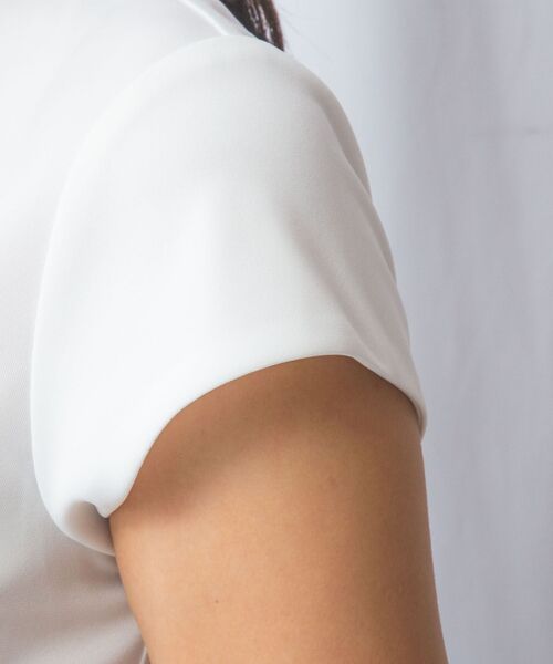 NARACAMICIE / ナラカミーチェ カットソー | 【NARACAMICIE】強撚スムースボウタイカットソー | 詳細6