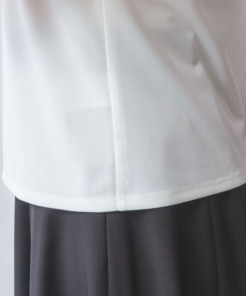 NARACAMICIE / ナラカミーチェ カットソー | 【NARACAMICIE】強撚スムースボウタイカットソー | 詳細7