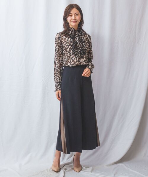 NARACAMICIE / ナラカミーチェ シャツ・ブラウス | 【NARACAMICIE】ヒョウ柄フリル長袖ブラウス | 詳細11