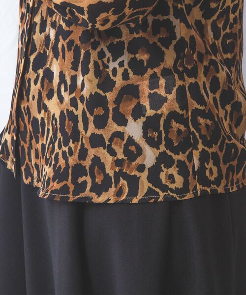 NARACAMICIE / ナラカミーチェ シャツ・ブラウス | 【NARACAMICIE】ヒョウ柄フリル長袖ブラウス | 詳細21