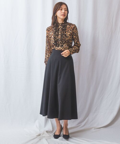 NARACAMICIE / ナラカミーチェ シャツ・ブラウス | 【NARACAMICIE】ヒョウ柄フリル長袖ブラウス | 詳細23