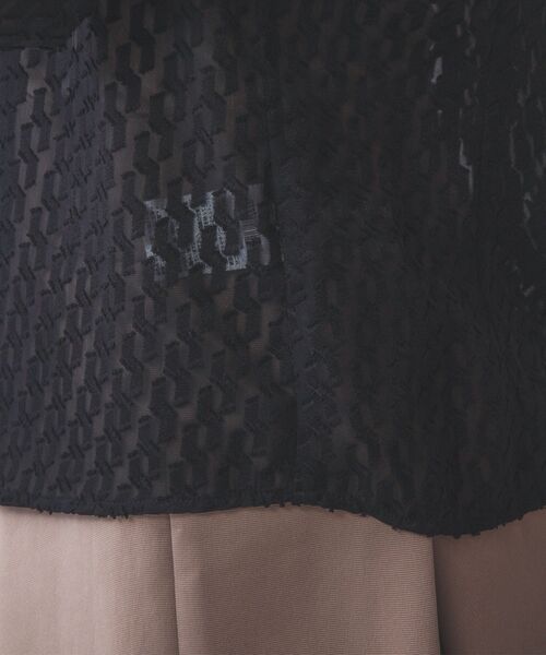 NARACAMICIE / ナラカミーチェ シャツ・ブラウス | 【NARACAMICIE】カットジャガードフリル長袖ブラウス | 詳細22