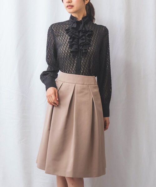 NARACAMICIE / ナラカミーチェ シャツ・ブラウス | 【NARACAMICIE】カットジャガードフリル長袖ブラウス | 詳細24