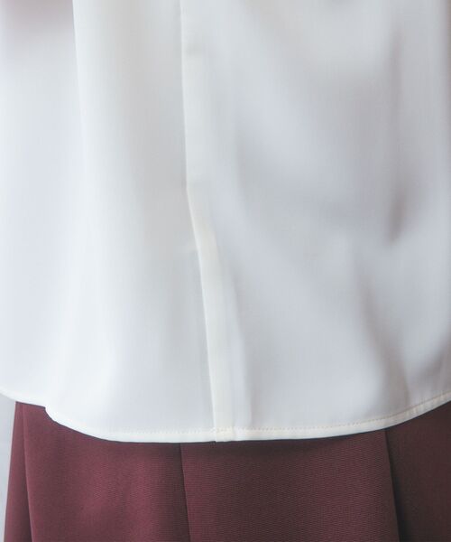 NARACAMICIE / ナラカミーチェ シャツ・ブラウス | 【NARACAMICIE】ジョーゼットデザインタック長袖ブラウス | 詳細11