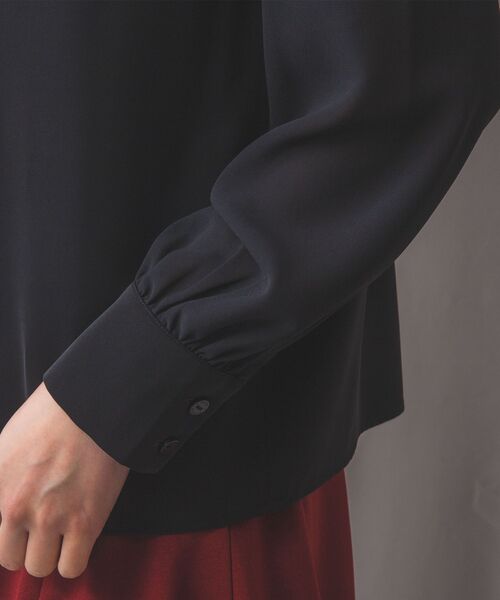 NARACAMICIE / ナラカミーチェ シャツ・ブラウス | 【NARACAMICIE】ジョーゼットデザインタック長袖ブラウス | 詳細20