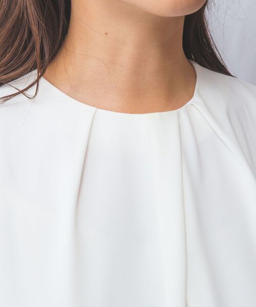 NARACAMICIE / ナラカミーチェ シャツ・ブラウス | 【NARACAMICIE】ジョーゼットデザインタック長袖ブラウス | 詳細5