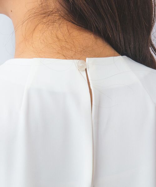 NARACAMICIE / ナラカミーチェ シャツ・ブラウス | 【NARACAMICIE】ジョーゼットデザインタック長袖ブラウス | 詳細6