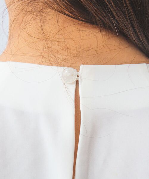 NARACAMICIE / ナラカミーチェ シャツ・ブラウス | 【NARACAMICIE】ジョーゼットデザインタック長袖ブラウス | 詳細7