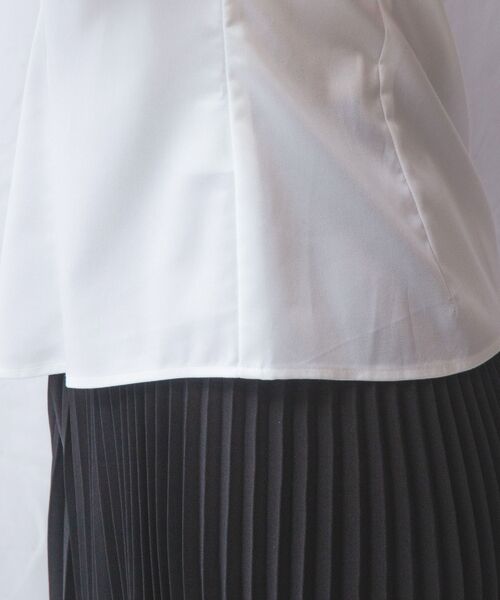 NARACAMICIE / ナラカミーチェ シャツ・ブラウス | 【NARACAMICIE】ツイルレースカラー＆カフス長袖シャツ | 詳細9