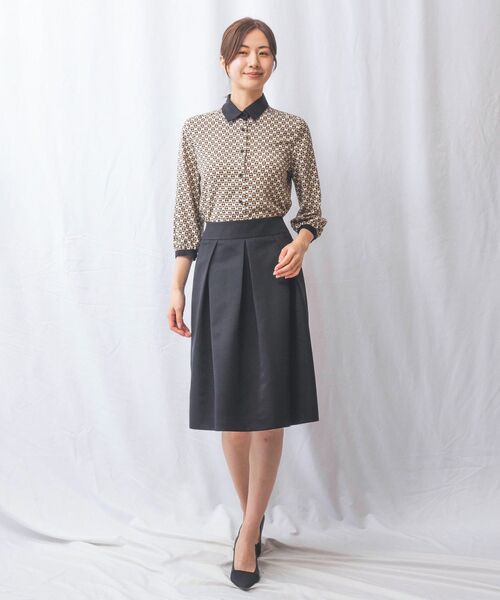 NARACAMICIE / ナラカミーチェ シャツ・ブラウス | 【NARACAMICIE】幾何柄七分袖シャツ | 詳細11