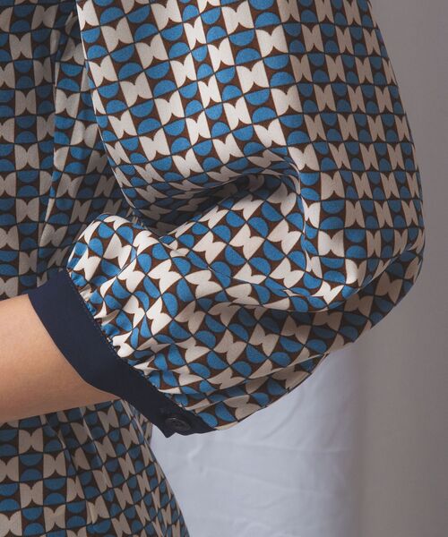 NARACAMICIE / ナラカミーチェ シャツ・ブラウス | 【NARACAMICIE】幾何柄七分袖シャツ | 詳細19