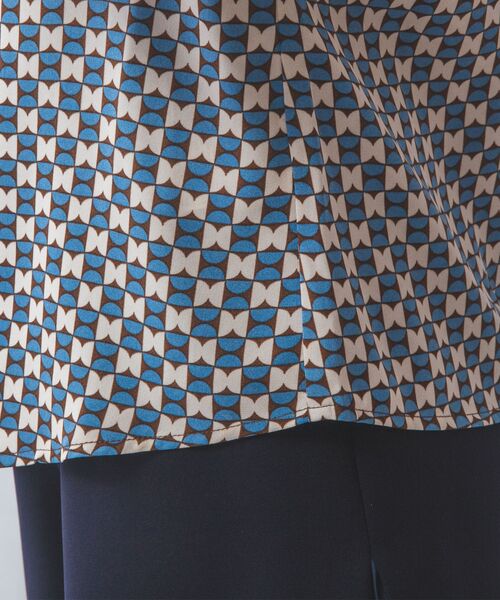 NARACAMICIE / ナラカミーチェ シャツ・ブラウス | 【NARACAMICIE】幾何柄七分袖シャツ | 詳細20