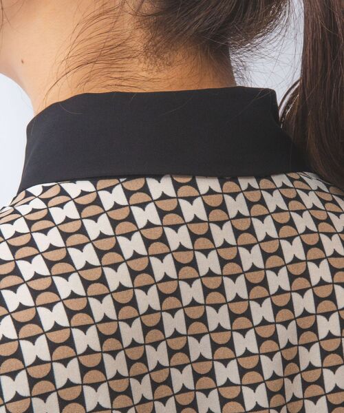 NARACAMICIE / ナラカミーチェ シャツ・ブラウス | 【NARACAMICIE】幾何柄七分袖シャツ | 詳細6