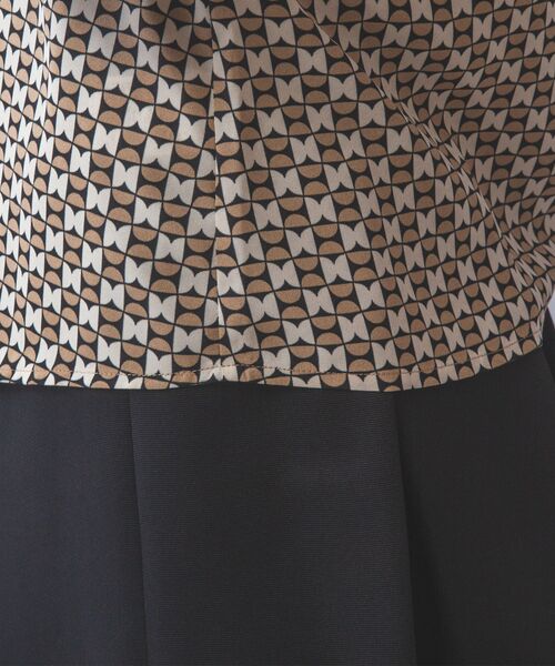 NARACAMICIE / ナラカミーチェ シャツ・ブラウス | 【NARACAMICIE】幾何柄七分袖シャツ | 詳細9